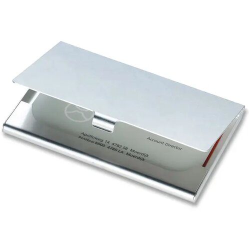 Aluminium visitekaarthouder Zilver