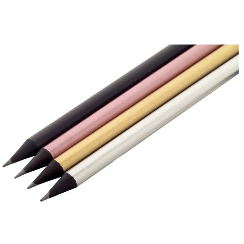 Potlood Met Metallic Afwerking Zwart