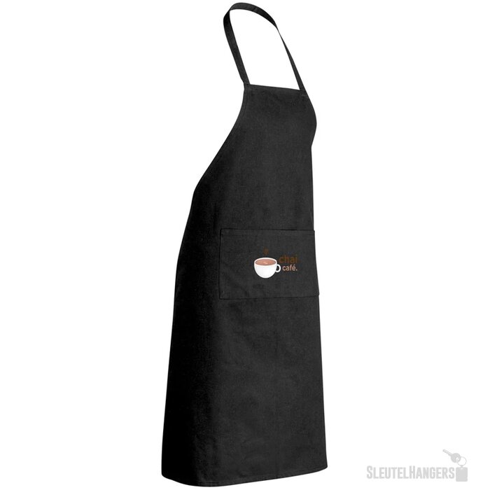 Impact AWARE™ gerecycled katoenen schort 180gr zwart