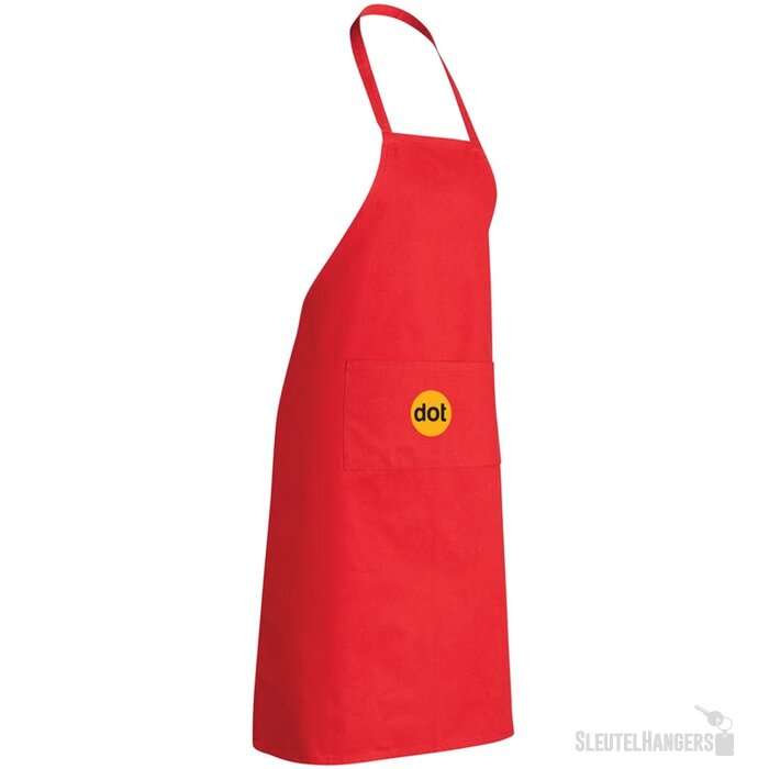 Impact AWARE™ gerecycled katoenen schort 180gr rood
