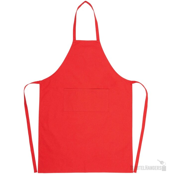 Impact AWARE™ gerecycled katoenen schort 180gr rood