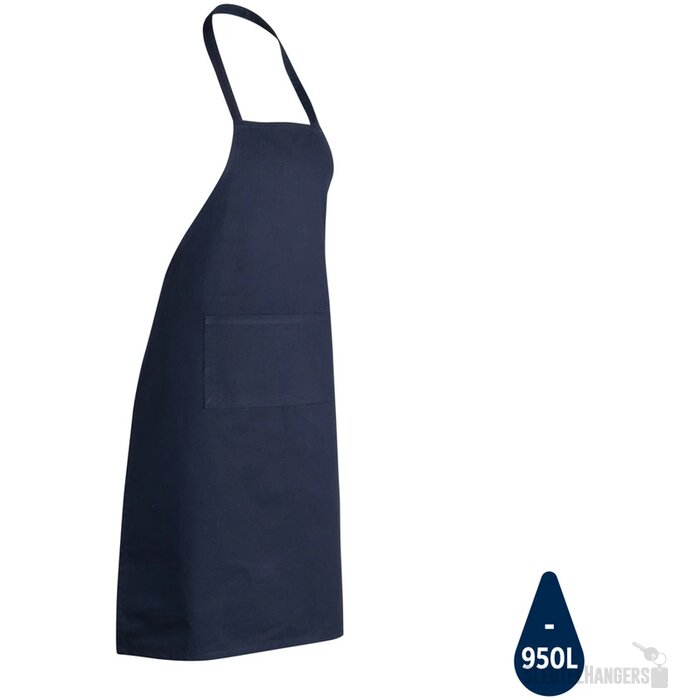 Impact AWARE™ gerecycled katoenen schort 180gr donkerblauw