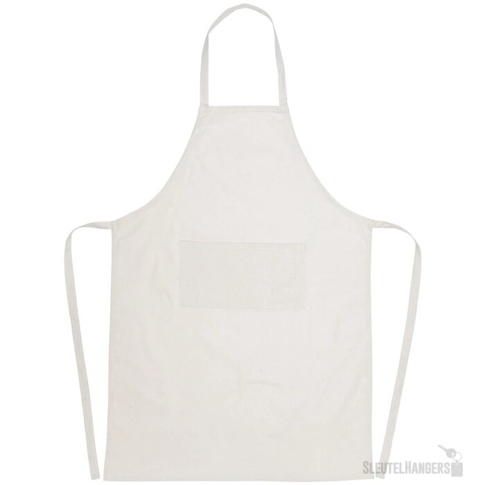 Impact AWARE™ gerecycled katoenen schort 180gr gebroken wit