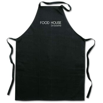 Katoenen keukenschort Kitab zwart