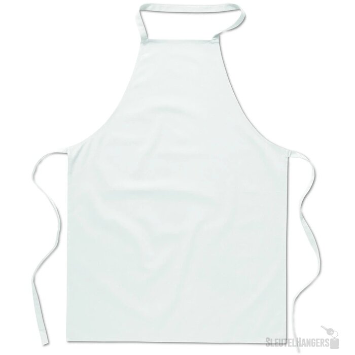 Katoenen keukenschort Kitab wit