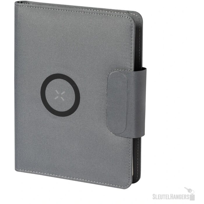 Schrijfmap Met Snellader En Powerbank (A5) Grijs