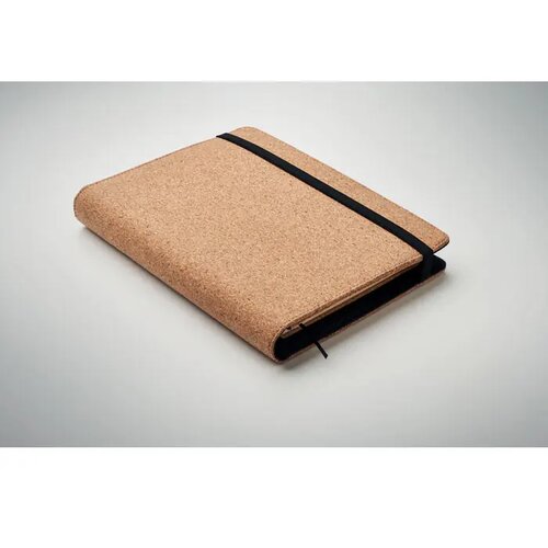 Kurk portfolio met sluitband (A5) Beige
