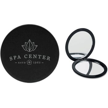 Make-up spiegeltje met dubbele spiegel Zwart