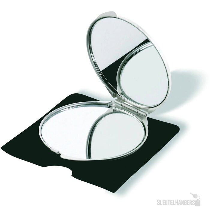 Aluminium make-up spiegeltje Zilver