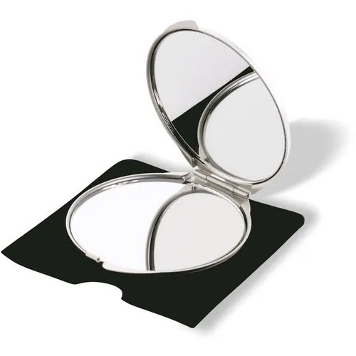 Aluminium make-up spiegeltje Zilver