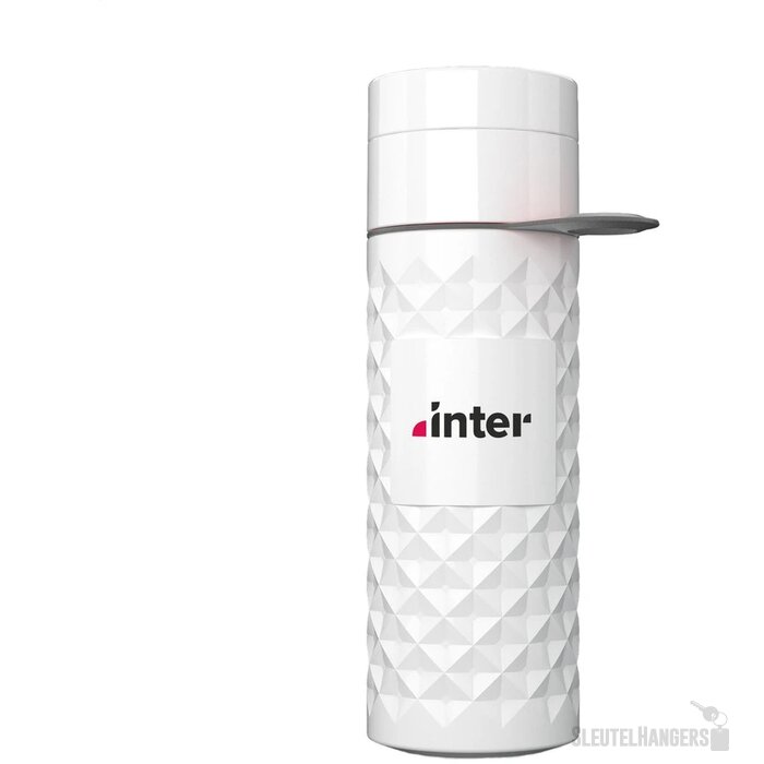 Join The Pipe Waterfles Met Diamantpatroon (500 Ml) Grijs