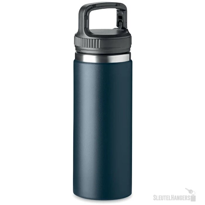 Dubbelwandige veldfles 500 ml Cleo donker marineblauw