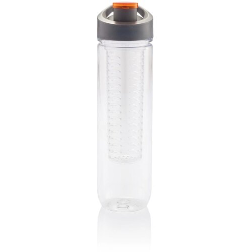 Waterfles met infuser oranje
