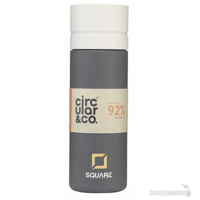 Circular&Co Reusable Bottle Waterfles Grijs/Cremé