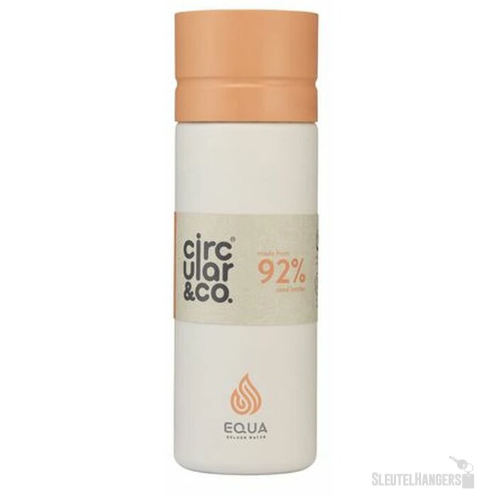 Circular&Co Reusable Bottle Waterfles Crème/Oranje