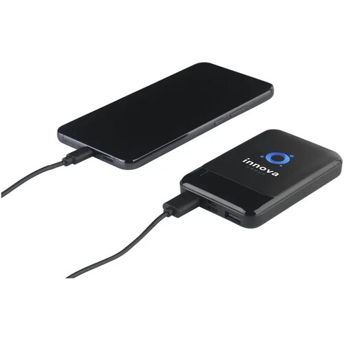 Compact Recycled Powerbank (5.000 mAh) Zwart