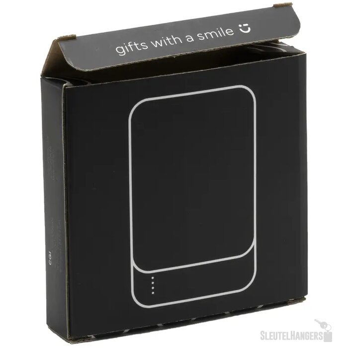 Compact Recycled Powerbank (5.000 mAh) Zwart