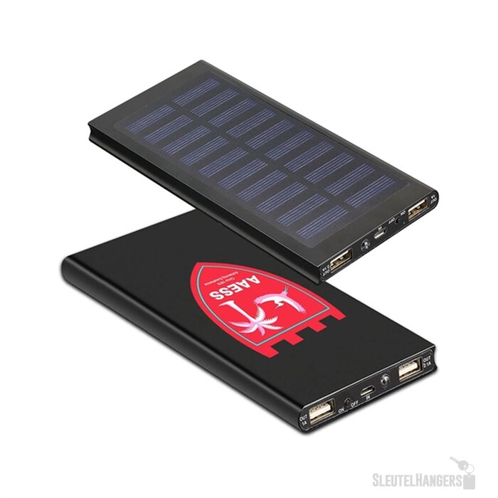 Solar powerbank (8.000 mAh) Zwart