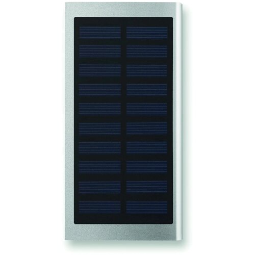 Solar powerbank (8.000 mAh) Zilver