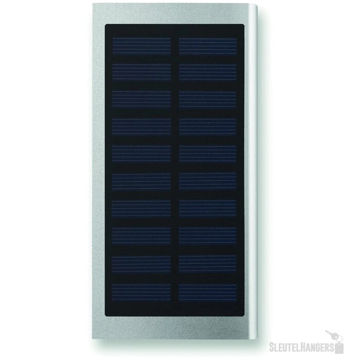 Solar powerbank (8.000 mAh) Zilver