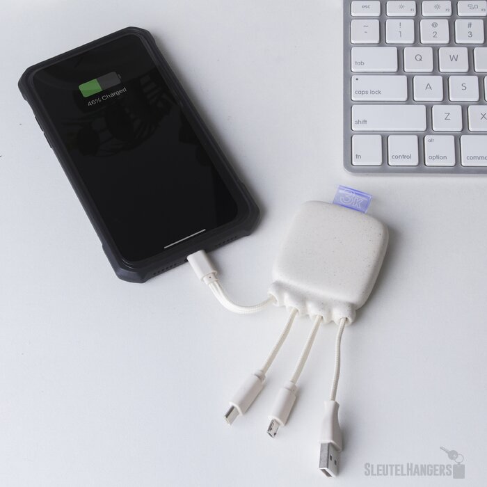 3192 | Xoopar Octopus Gamma 2 Bio Charging cable with 3.000mAh Powerbank wit
