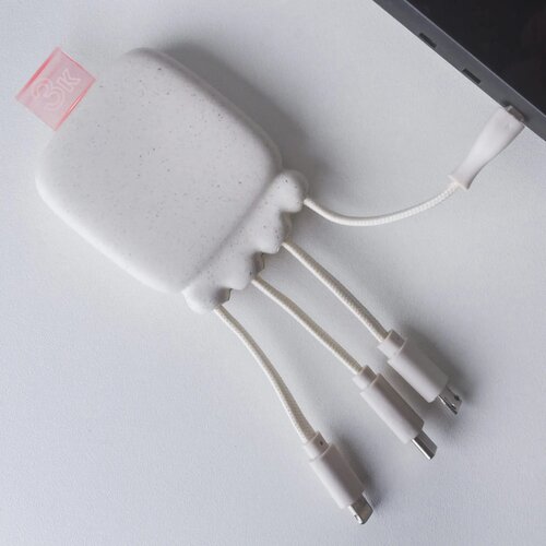 3192 | Xoopar Octopus Gamma 2 Bio Charging cable with 3.000mAh Powerbank wit
