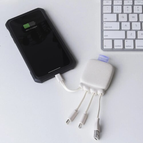 3192 | Xoopar Octopus Gamma 2 Bio Charging cable with 3.000mAh Powerbank wit