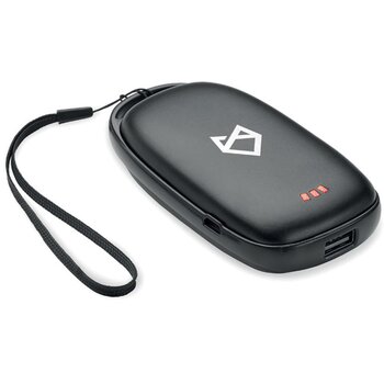 Handwarmer powerbank (4.000 mAh) Zwart