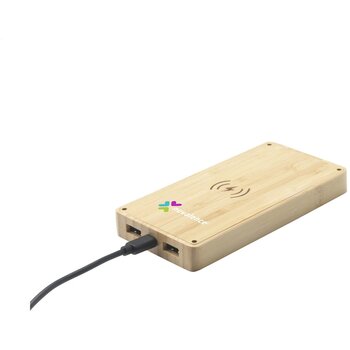 Bamboe solar powerbank (8.000 mAh) Bruin Bamboe solar powerbank (8.000 mAh) Bruin