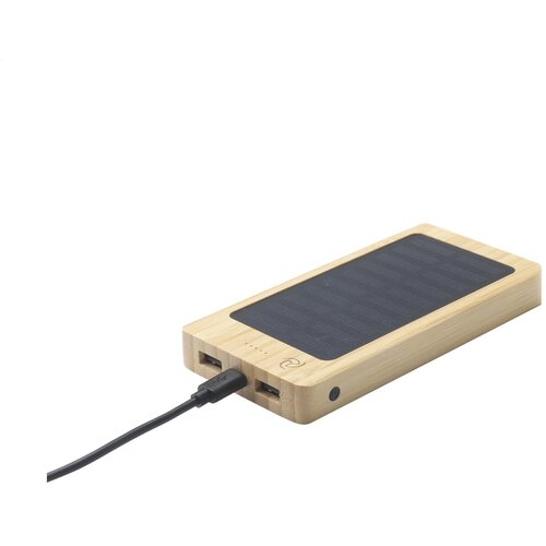 Bamboe solar powerbank (8.000 mAh)