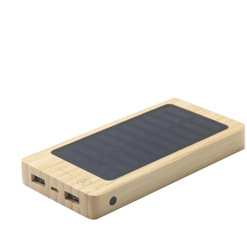 Bamboe solar powerbank (8.000 mAh)