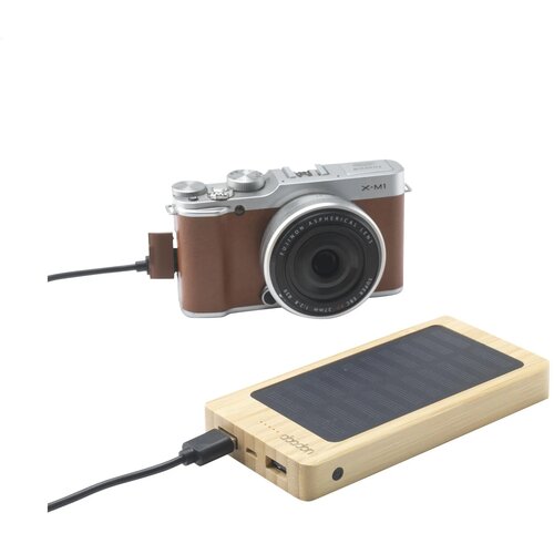 Bamboe solar powerbank (8.000 mAh)