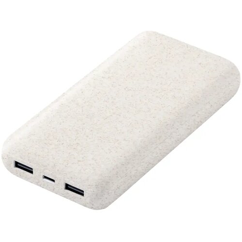 Ecologische powerbank (20.000 mAh) Naturel
