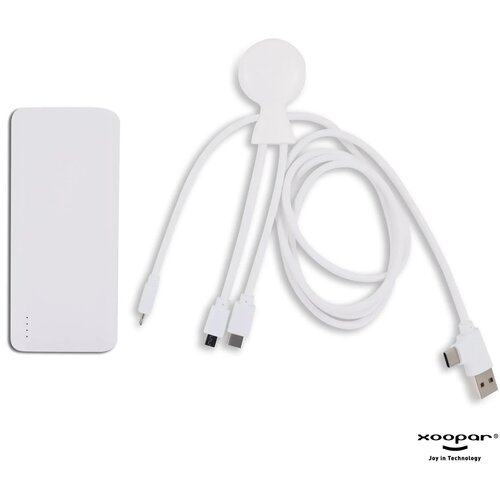 3199 | Xoopar Mr. Bio Powerbank and cable pack 7.000mAh wit