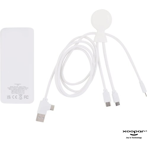 3199 | Xoopar Mr. Bio Powerbank and cable pack 7.000mAh wit