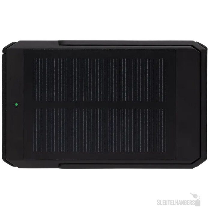 Solar powerbank met standaard (5.000 mAh) Zwart