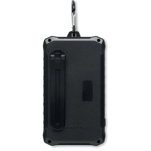 Powerbank met solar en dynamo (8.000 mAh) Zwart