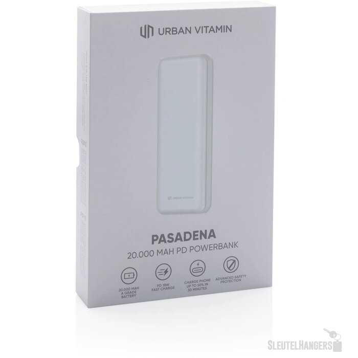 Urban Vitamin snelladende powerbank (20.000 mAh) Wit