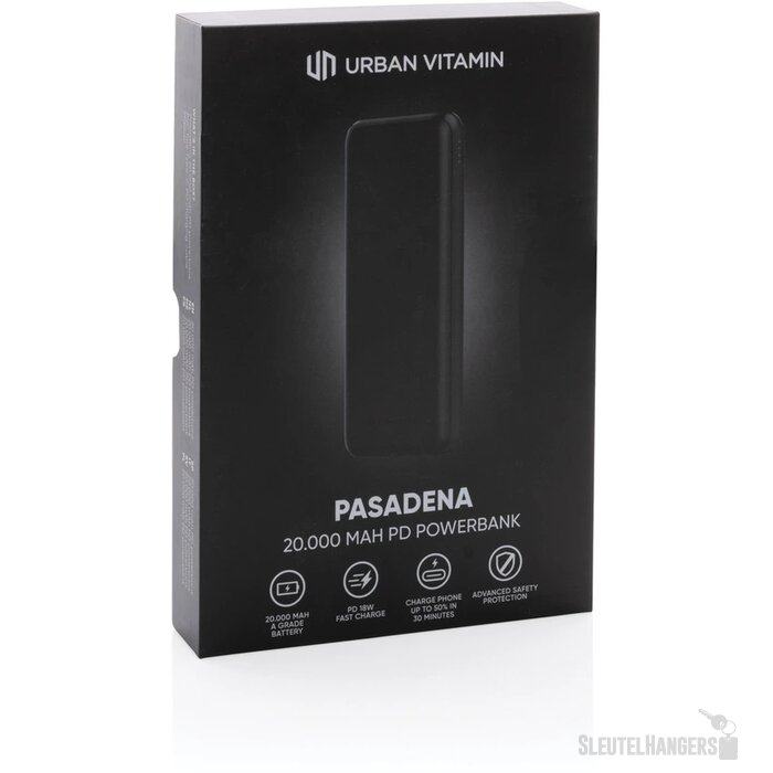 Urban Vitamin snelladende powerbank (20.000 mAh) Zwart
