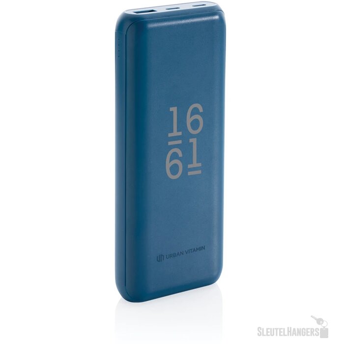 Urban Vitamin snelladende powerbank (20.000 mAh) Blauw