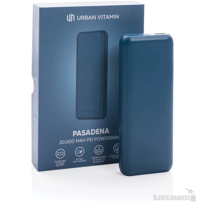 Urban Vitamin snelladende powerbank (20.000 mAh) Blauw