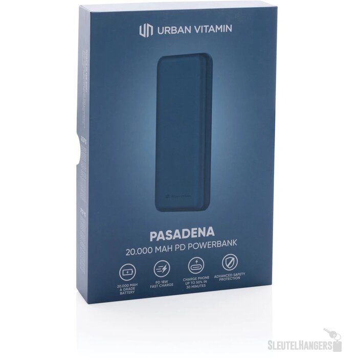 Urban Vitamin snelladende powerbank (20.000 mAh) Blauw