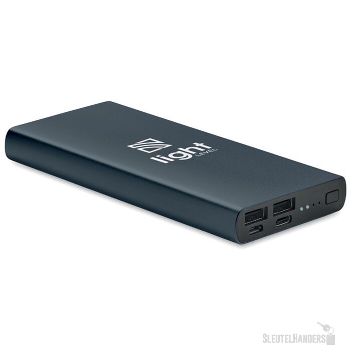 Powerbank Powerflat (10.000 mAh) Marineblauw