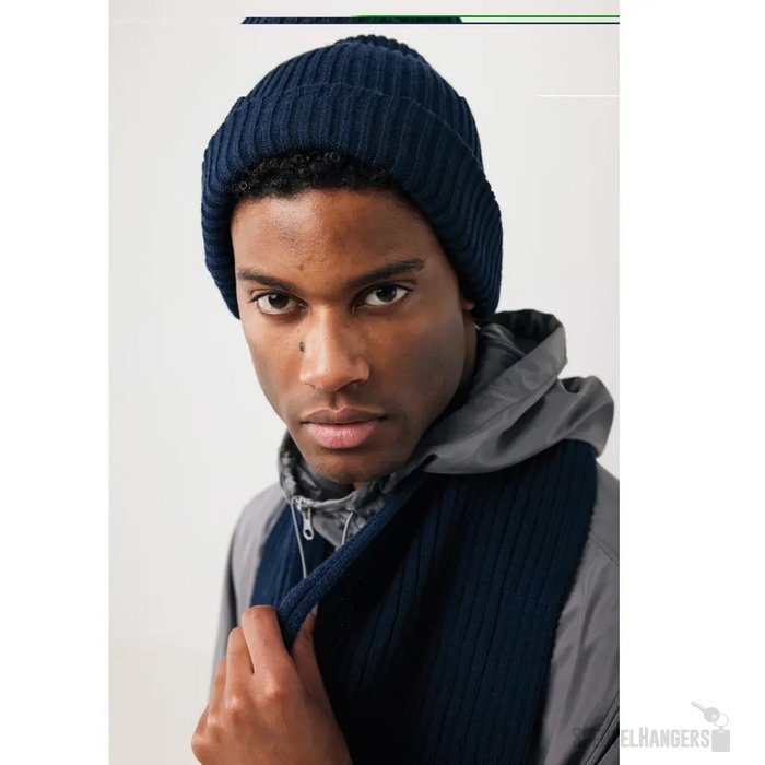 Impact AWARE™ Polylana® dubbel gebreide sjaal 180x25cm donkerblauw