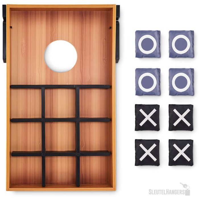 Dubbelzijdig mdf spellenset Baggy hout
