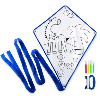 Vlieger met viltstiften Tarifa blauw