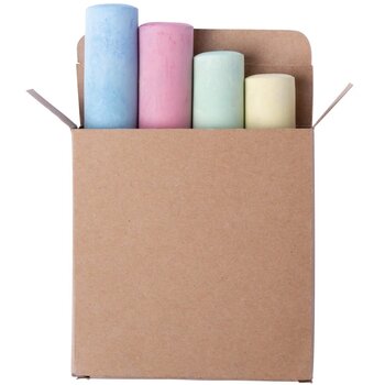 Gekleurde Stoepkrijt In Doosje Veelkleurig