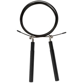 Springtouw met metalen grepen zwart