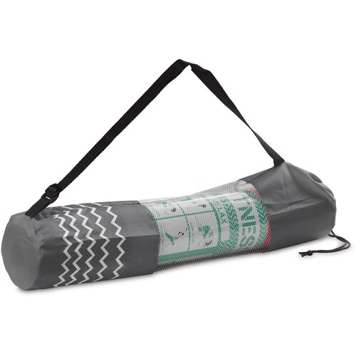 Fitness yogamat met draagtas rood