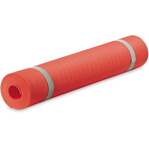 Fitness yogamat met draagtas rood